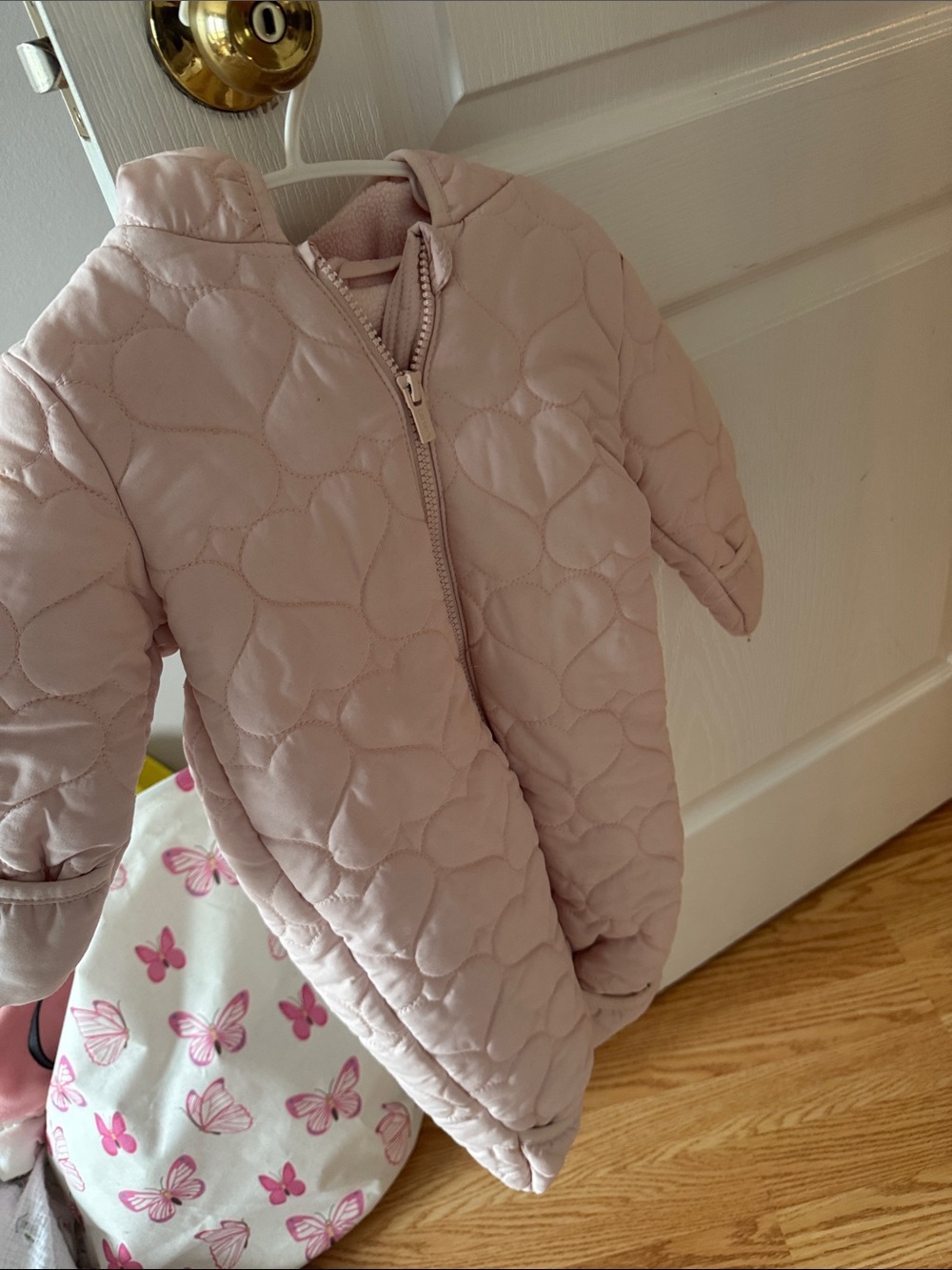 Carter's Light Pink Quilted Hooded Baby Jacket